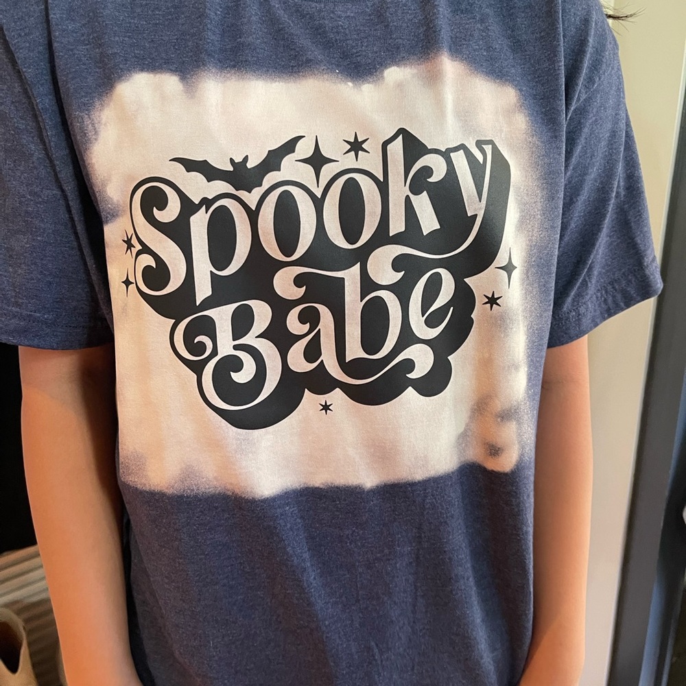 Spooky Babe bleach t-shirt